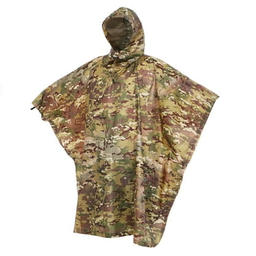 AUSCAMOTEK Camouflage Rain Poncho Military Camo