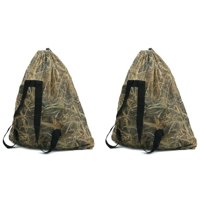 AUSCAMOTEK Duck Decoy Bags with Camouflage Blind Mesh Goose Turkey