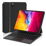 AUSDOM Case with Keyboard,4th/3rd/2nd/1st Generation,Magnetic Floating,Multi-Touch Trackpad,Black