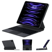 AUSDOM Case with Keyboard,6th/5th/4th/3rd Generation,Magnetic Floating,Multi-Touch Trackpad,Black