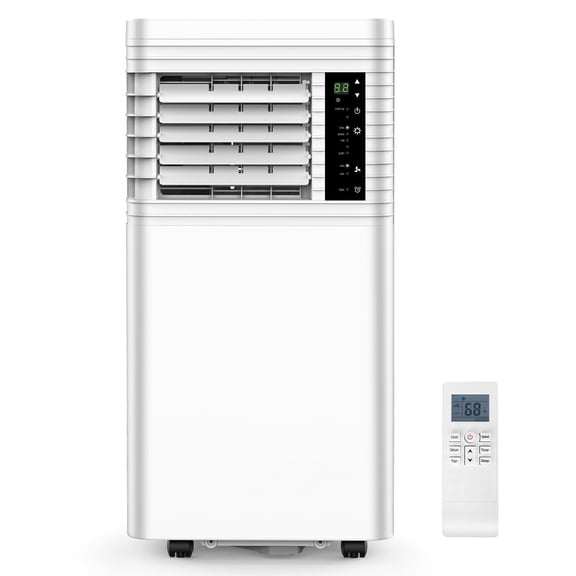 Moifoi 8000 BTU Portable Air Conditioner, 4-in-1 Portable AC for Up to 450 Sq, Remote Control, White