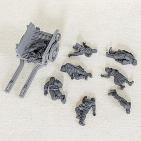 AUSPDICE Corpses Set Unpainted Miniatures, DND Minis for Dungeons and Dragons, Fantasy Tabletop RPG Game Props,TTRPG Role Playing Accessory, Ideal for DMS & Grim Encounters-AS685