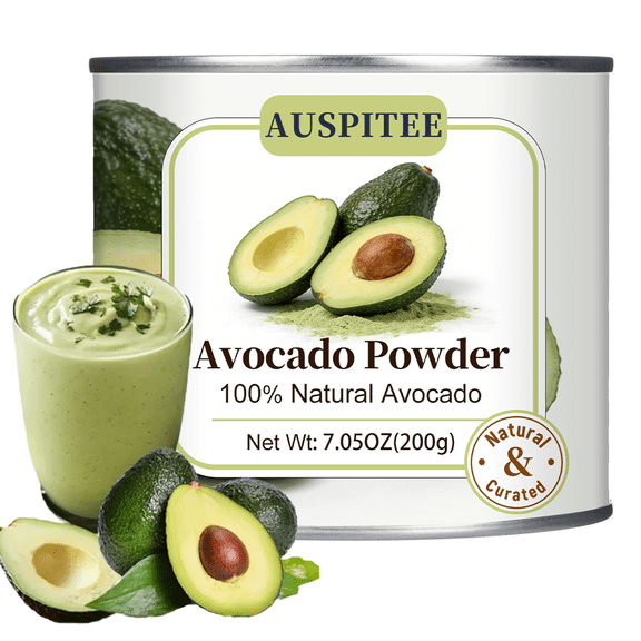AUSPITEE Avocado Powder 200g/7.05OZ Natural Avocado Juice Powder for Cooking Baking Smoothies Coloring