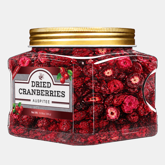 AUSPITEE Dried Cranberries 10.58oz(300g) Dehydrated Blueberries for Smoothies & Snacks
