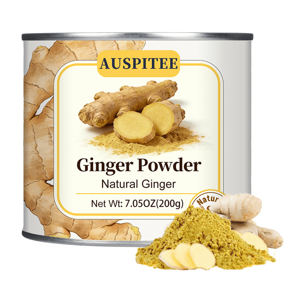 AUSPITEE Ginger Powder 200g Raw and Natural  for Food Baking Smoothies Cooking