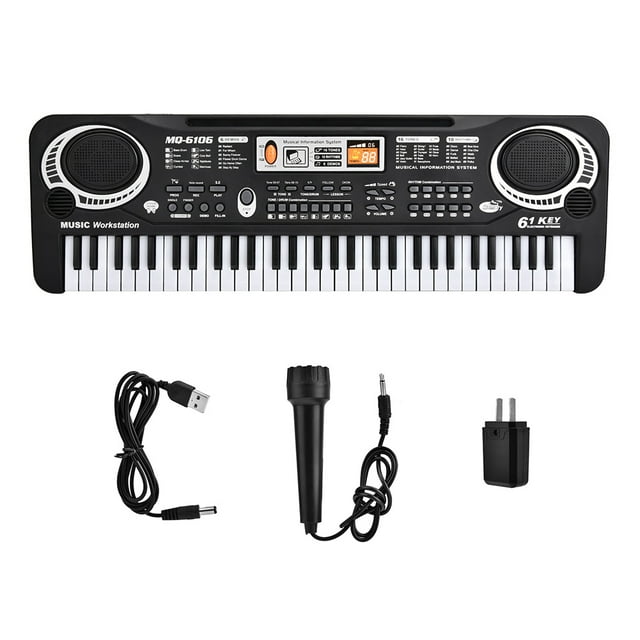 AUST 61 Keys Digital Music Electronic Keyboard for Beginner Electric
