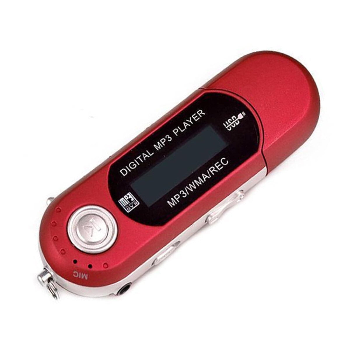 Reproductores digitales MP3 con pantalla digital, portátiles, ideales para  prácticas deportivas y equipados con micrófono, de color rojo Guardung  EL001256-02B