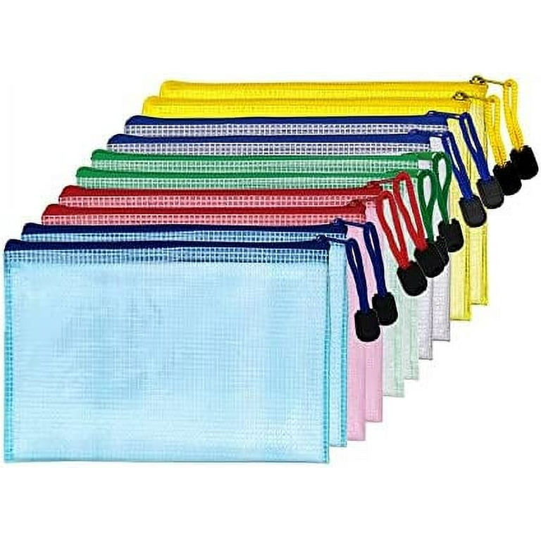 5/10pcs Mesh Zipper Pouch Bags, Zipper Pouches for Organizing