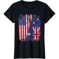 thumbnail image 1 of AUSTRALIAN ROOTS | Half American Flag AUSTRALIA T-Shirt, 1 of 3