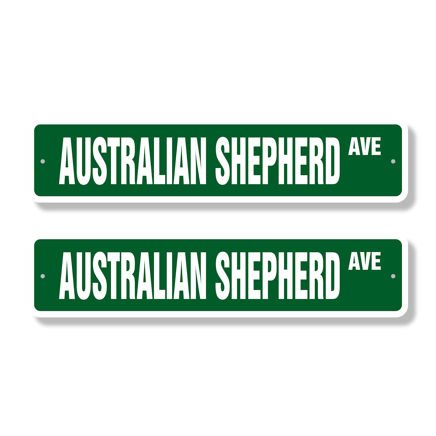 AUSTRALIAN SHEPHERD Classic Street Sign (2 Pack) dog pet lover breeder ...