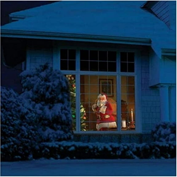 AUSUKY Halloween Holographic Projection Window Wonderland Projector Christmas Light Gift