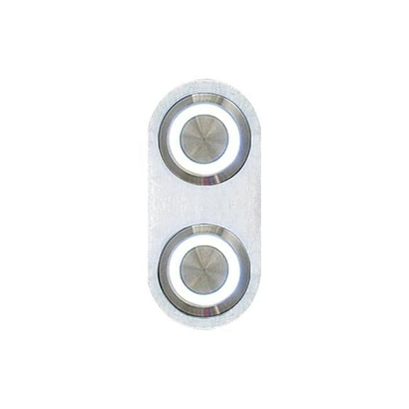AUTBBA23 Daytona Billet Switch with WHITE LED Illumination - Single Switch