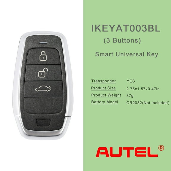 AUTEL MAXIIM IKEY IKEYAT003BL for Smart Key 3 Buttons Independent Universal