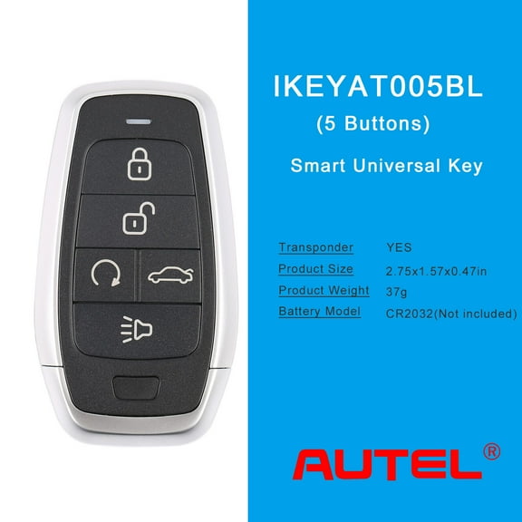 AUTEL MAXIIM IKEY Standard Style IKEYAT005BL 5 Buttons for Smart Key Remote