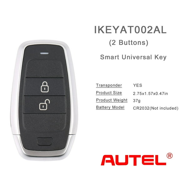 AUTEL MAXIIM IKEY for Smart Key Standard Style IKEYAT002AL 2 Buttons universal