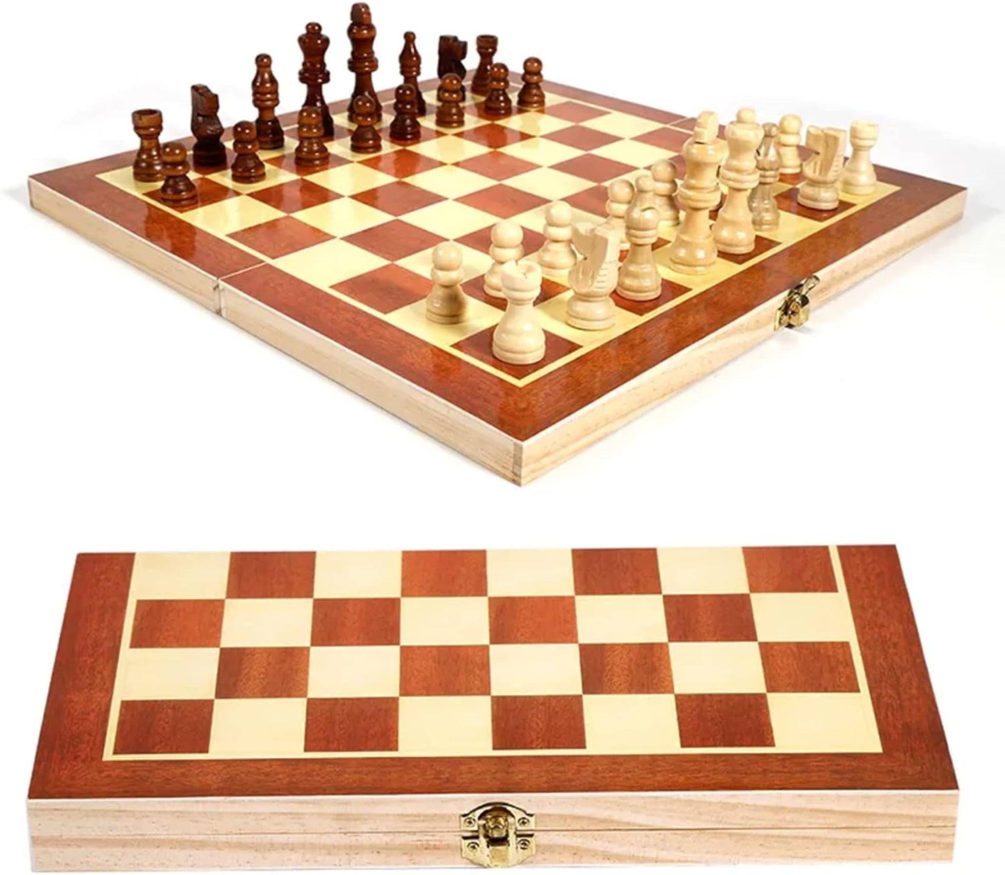 AUTERCO 11 inch Wooden Chess Sets for Beginner - Portable Chess Board Game for Kids Boy Girl and Adults Gift
