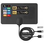 Digital TV Antenna for Smart TV Long Range HD TV Indoor TV Antennas for Local Channels Supports 4K 1080p 1800+ Miles for Free Channels