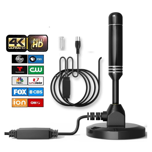 AUTERCO Digital TV Antenna for Smart TV Strong Base 300 Miles Range 36DB High Gain