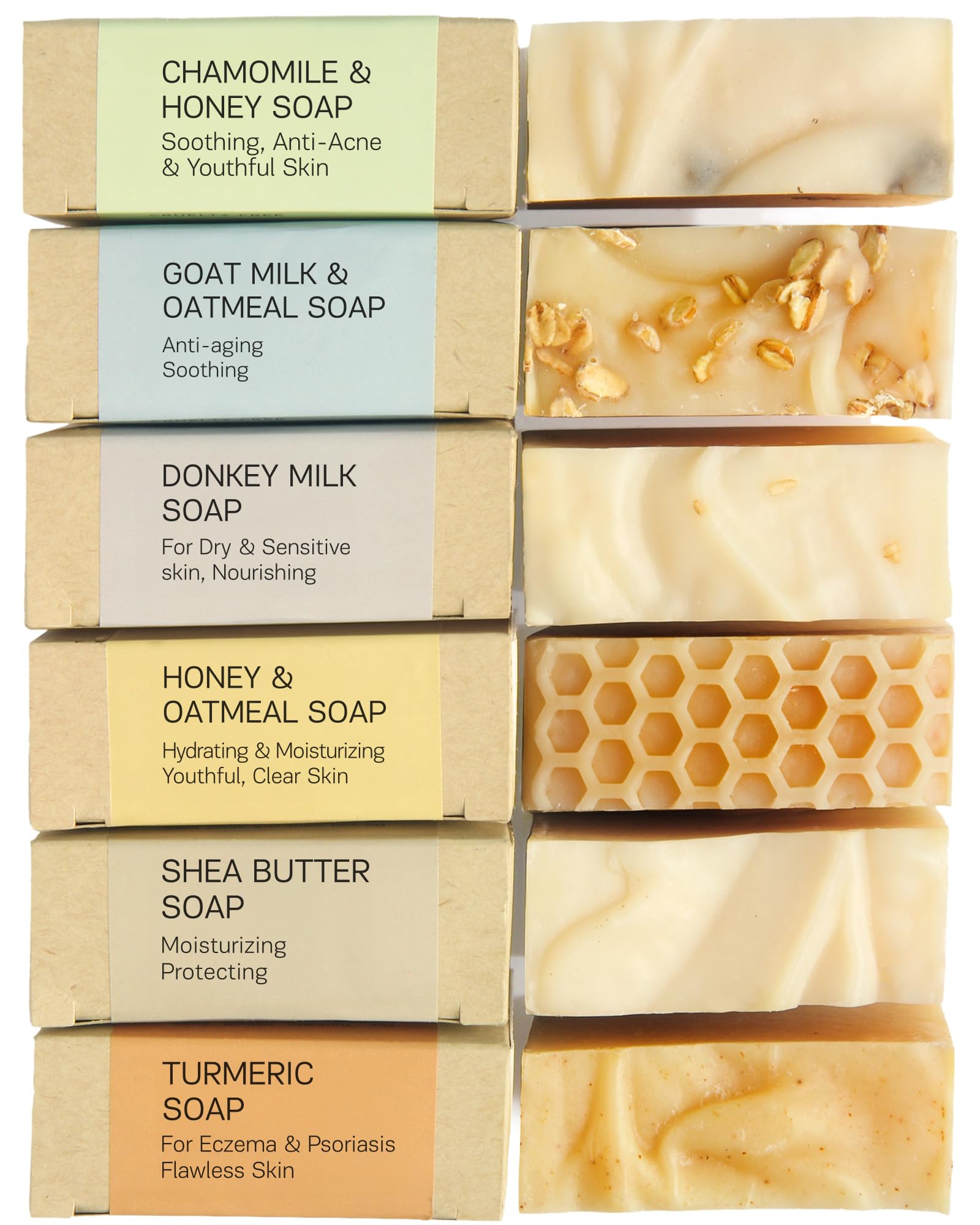 AUTHENTIC BATH & SOAP Sensitive Skin Bar Soap Set Natural, Soothing