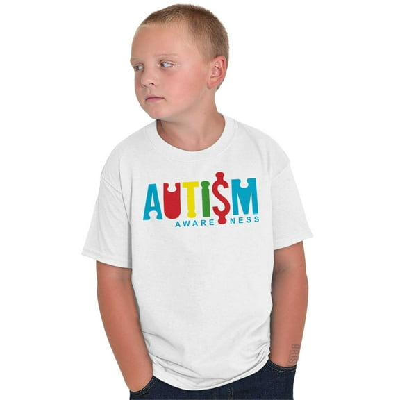 AUTISM AWARENESS Youth T-Shirt Tees Tshirt For Kids Autism Disability Awareness | Support Puzzle Piece