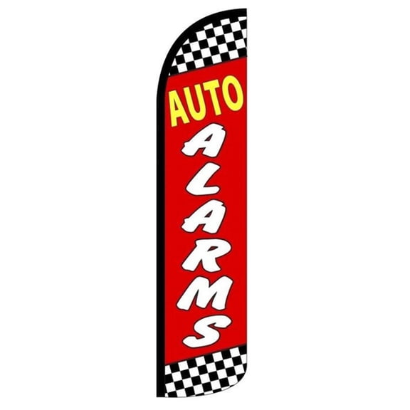 AUTO ALARMS Windless Flag Without Pole |Advertisement /Business Flags | Feather Flag |