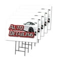 thumbnail image 1 of AUTO DETAILING 5 Pack Of 18" x 24" Yard Sign & Stake | Advertise Your Business | Stake Included Image On Front Only | Made in The USA, 1 of 3