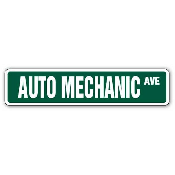 AUTO MECHANIC Street Sign car truck fix garage tech | Indoor/Outdoor | 30" Wide
