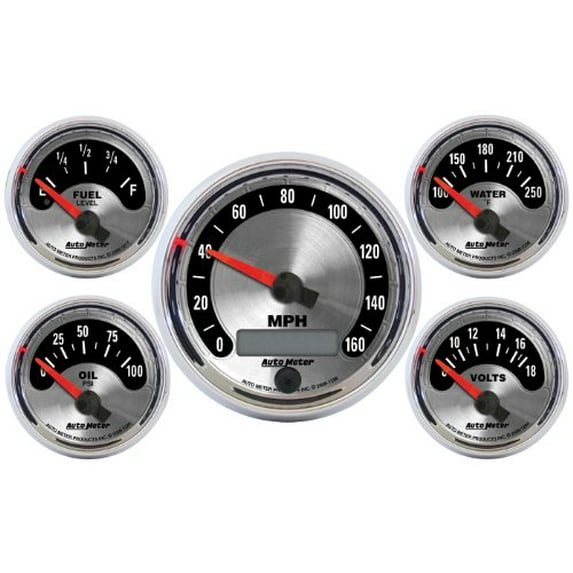 AUTO METER 1202 AMERICAN MUSCLE 5 PC. KIT BOX