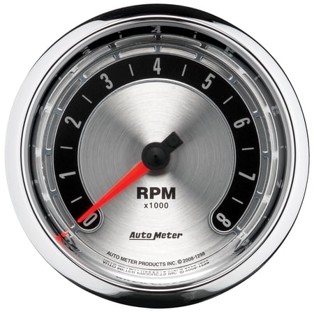 AUTO METER 1298 3-3/8IN TACH, 8,000 RPM, IN-DASH, AM MUSCLE