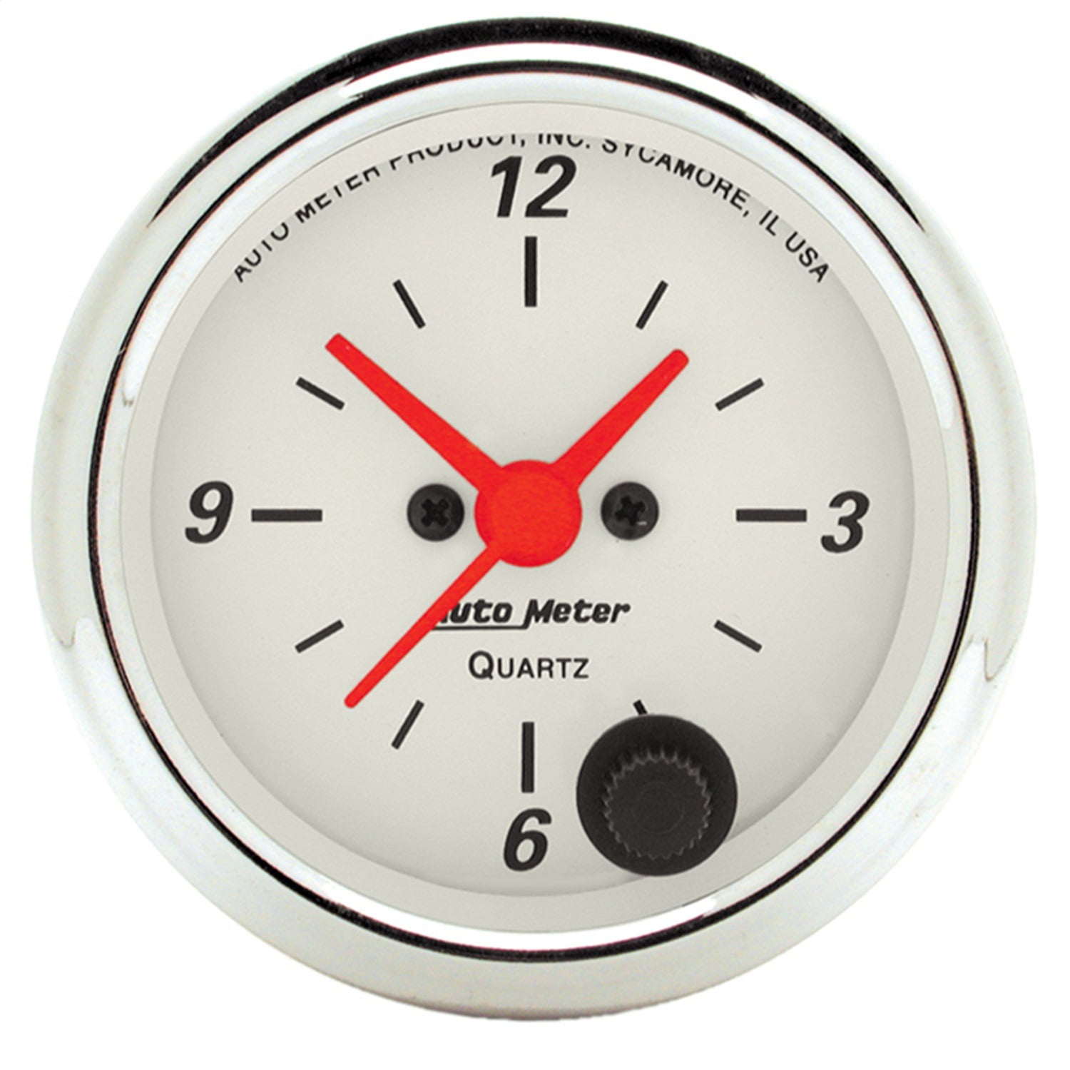 AutoMeter 1385 Arctic White Clock 2 1/16