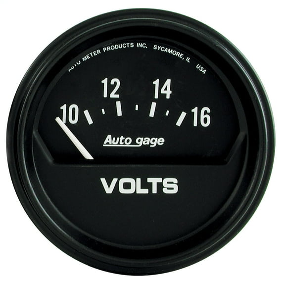 AUTO METER 2319 2-5/8IN VOLTMETER, 10-16V ELEC