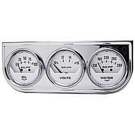 AUTO METER 2325 Three-Gauge Oil Press Volt And Water Temperature