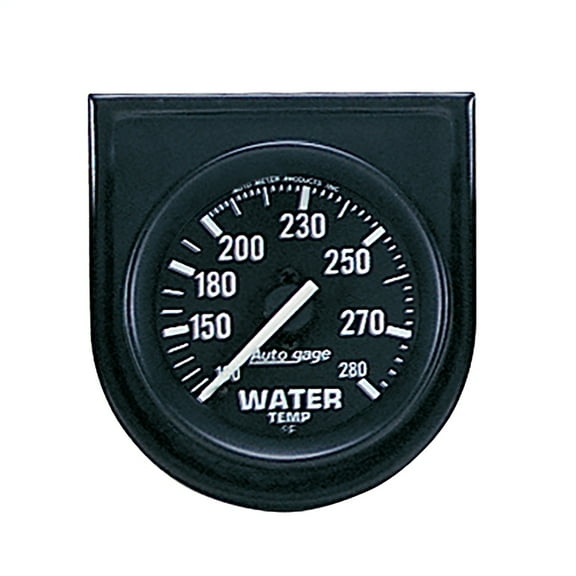 AUTO METER 2333 2IN WATER TEMP, 100-280F IN STEEL PANEL, BLACK
