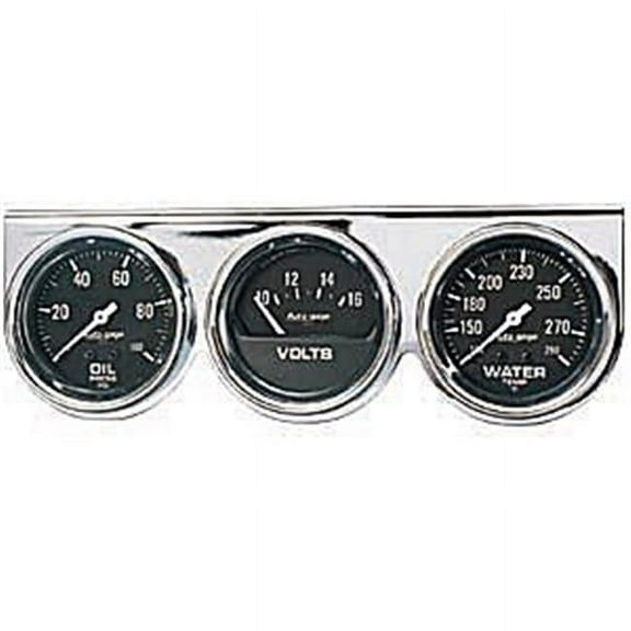 AUTO METER 2399 Three-Gauge Oil Pressure, Volt And Water Temperature