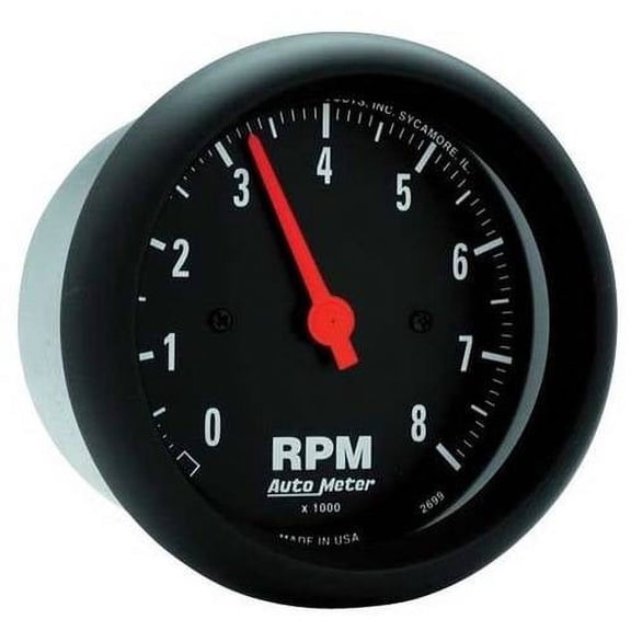 AUTO METER 2698 2IN TACH, 8,000 RPM, IN- DASH, ELEC, Z-SERIES