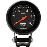 AUTO METER 2888 Black Diesel Tachometer 5000 Rpm