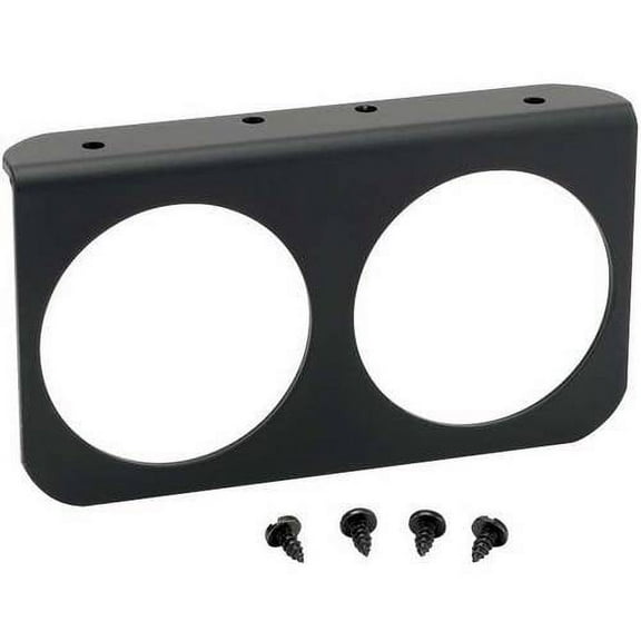 AUTO METER 3232 2-5/8IN 2-HOLE GAUGE PANEL, BLACK, ALUM