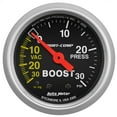 thumbnail image 1 of AUTO METER 3303 2IN BOOST-VAC/PRESS, 30 IN. HG/30 PSI, MECH, 1 of 2
