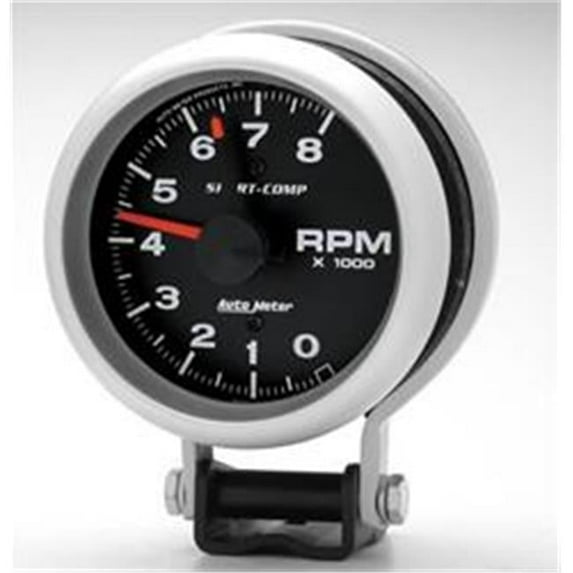 AUTO METER 3780 Sport Comp Tachometer 3.74 In. 8 Rpm