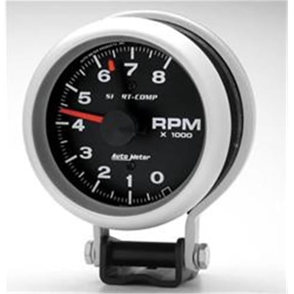 AUTO METER 3780 Sport Comp Tachometer 3.74 In. 8 Rpm
