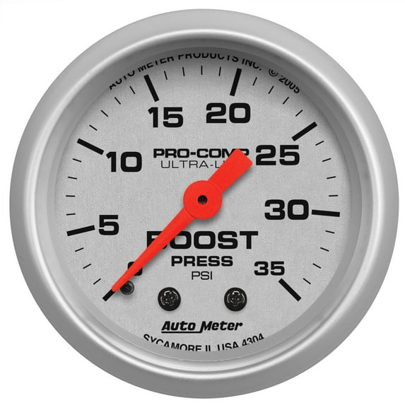AUTO METER 4304 2IN BOOST, 0-35 PSI, MECH