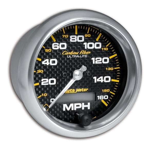 AUTO METER 4789 3-3/8IN SPEEDO, 160 MPH, IN-DASH, ELEC, CF