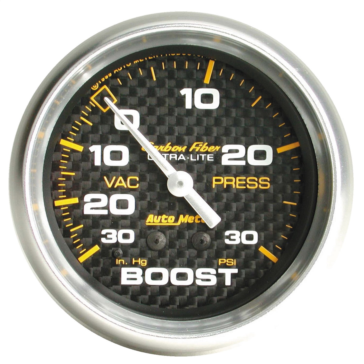 AUTO METER 4803 Carbon Fiber Mechanical Boost/Vacuum Gauge