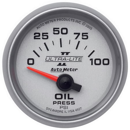 AUTO METER 4927 2-1/16IN OIL PRESS, 0-100 PSI, SSE