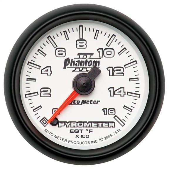 AUTO METER 7544 2-1/16IN PYROMETER KIT, 0-1600F, FSE