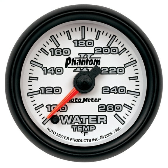 AUTO METER 7555 2-1/16IN WATER TEMP, 100- 260F, FSE