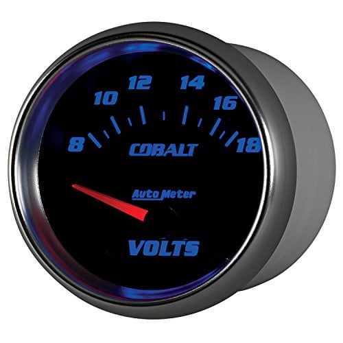 AUTO METER 7991 2-5/8IN VOLTMETER, 8-18V, 7921 COBALT