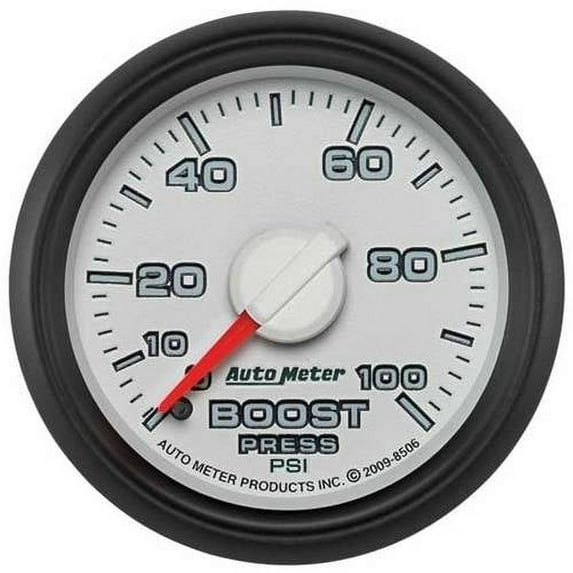 AUTO METER 8506 2-1/16IN BOOST, 0-100 PSI MECH,DODGE FACTORY MATCH