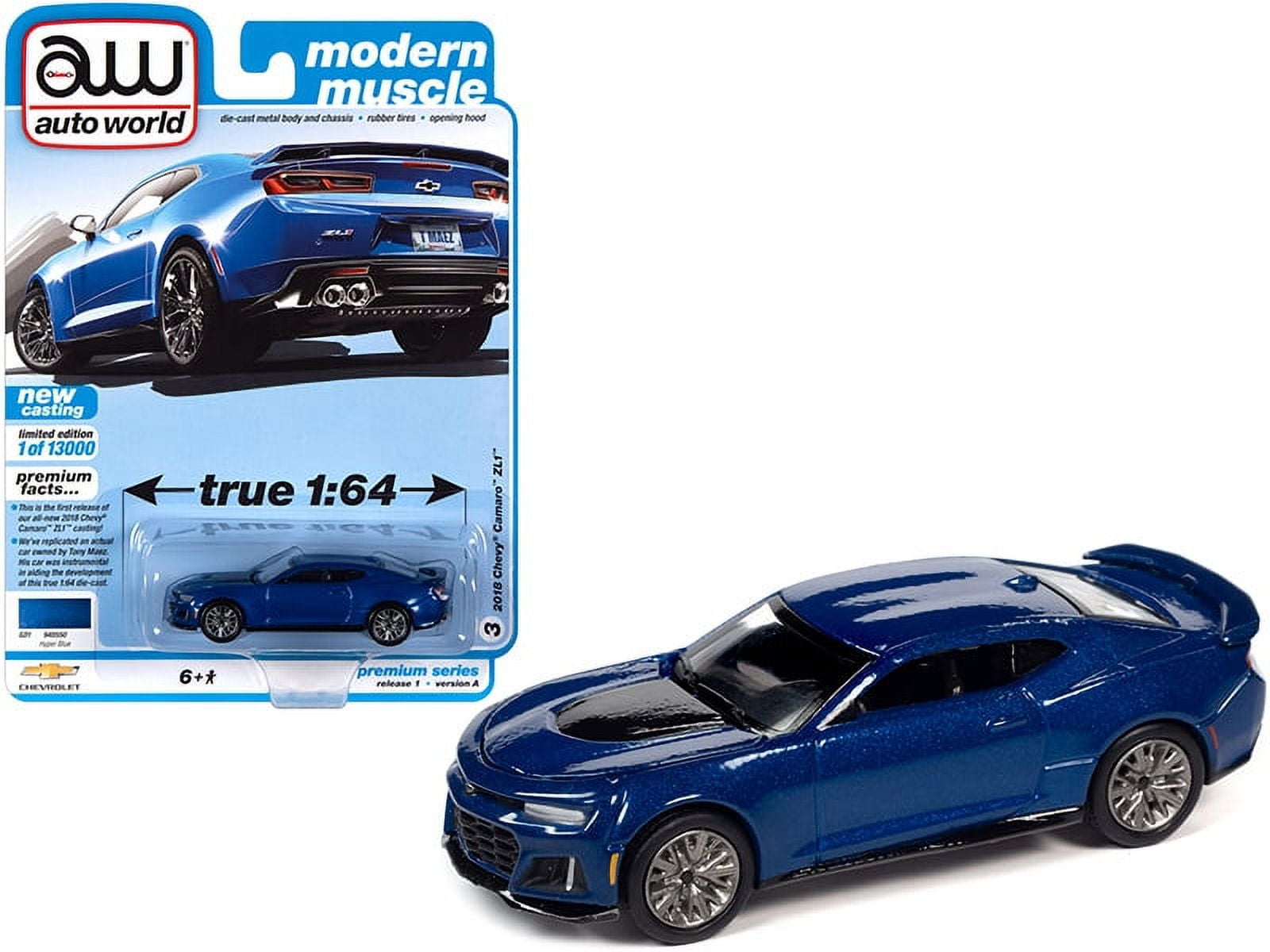 2018 Chevrolet Camaro ZL1 Hyper Blue Metallic 