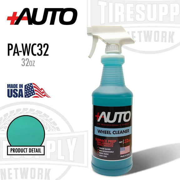 +AUTO Water-Based Wheel Cleaner for Adhesive Wheel Weights - 32 oz Bottle (1 Pack)